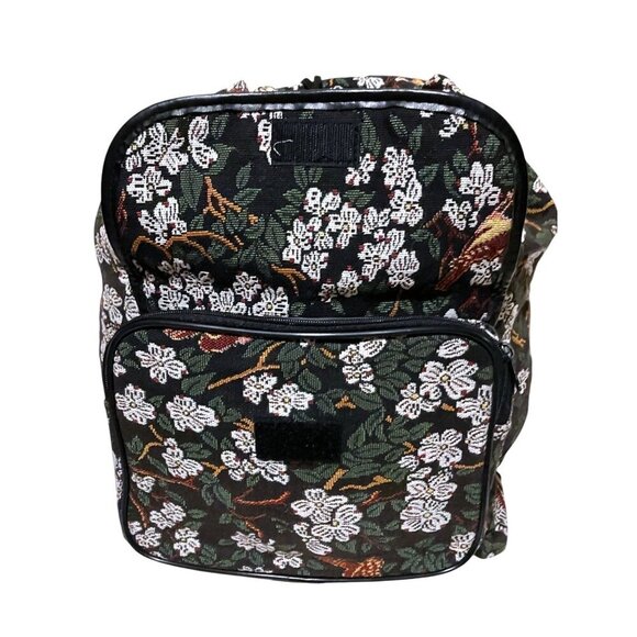 Vintage Bob Timberlake Backpack Birds Flowers Carry On School College Fairy main image 12